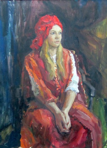 Дарья Матрёнина. Девушка в красном. 2010 год.