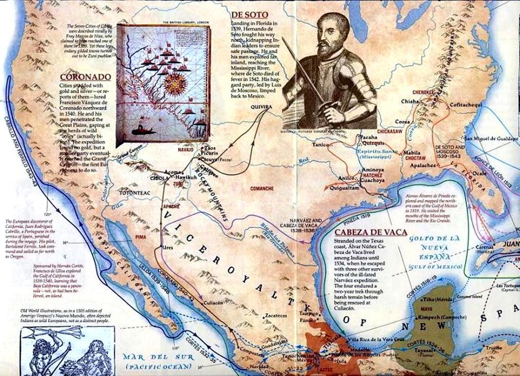 На карте... Франсиско Васкес де Коронадо 