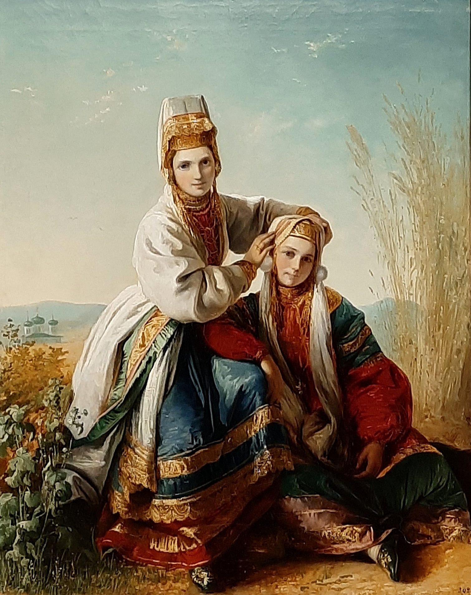 Картина 2 девушки. Нефф Тимофей (1805-1876). Нефф Тимофей (Karl Timoleon) Андреевич (1805-1875). Художник Тимофей Андреевич Нефф (1805 -1875 г.). Художник Нефф Тимофей Андреевич.