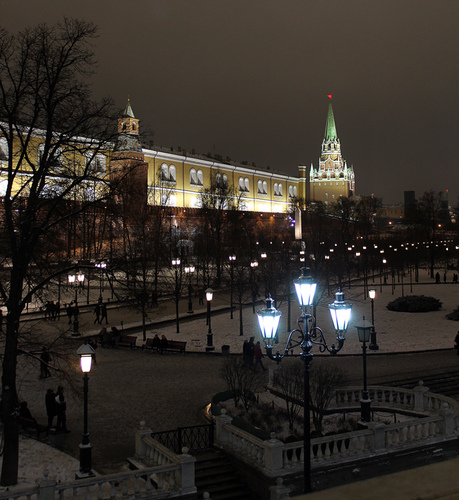 зимний вечер в Москве